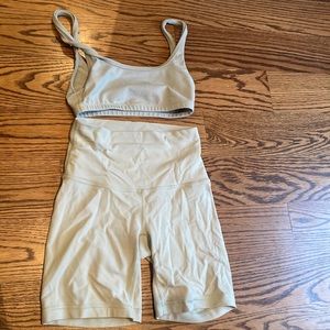 TNA activewear set in sage green